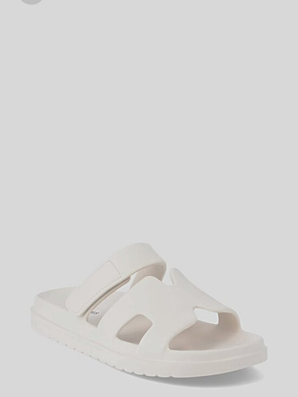 Like New No Boundaries Womens Geo White Slide Sandals Size 11